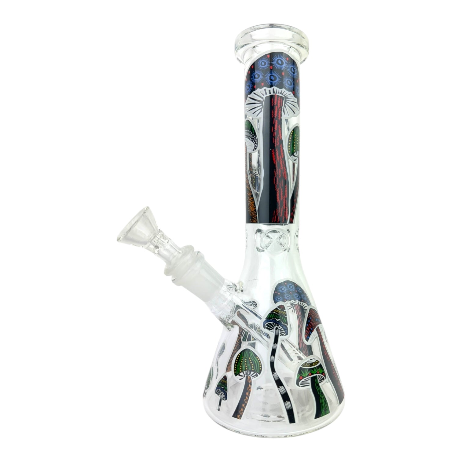 10" Mushrooms Beaker Glass Water Pipe (Assorted Colors)