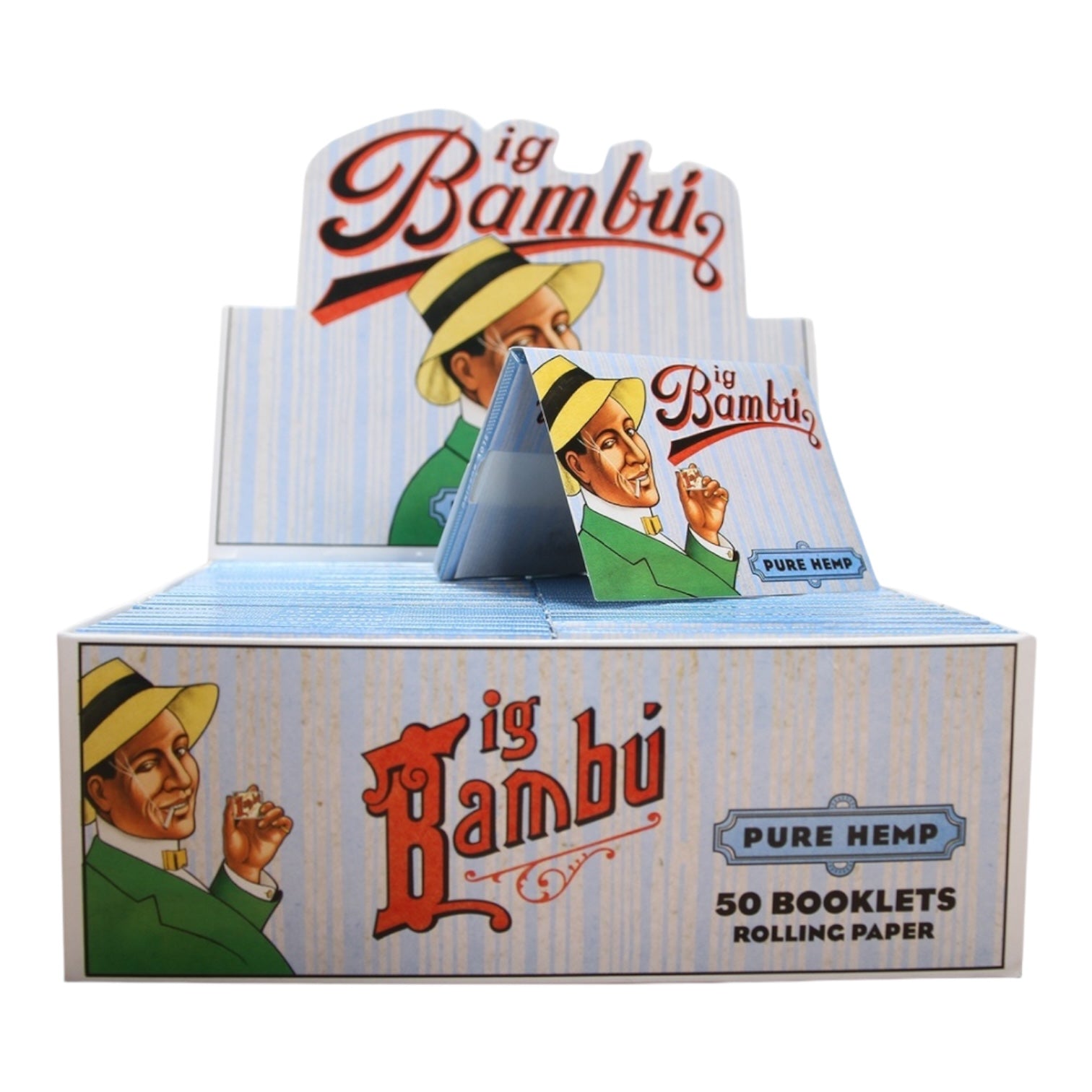 Big Bambu Pure Hemp 50 Booklets Display