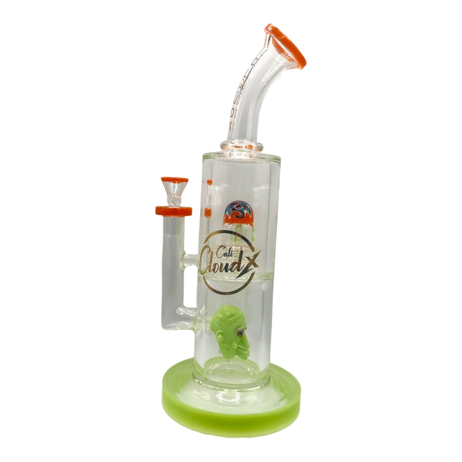 Cali Cloud X 12" Eye Ball Head Perk Bent Neck Water Pipe "WP-54"