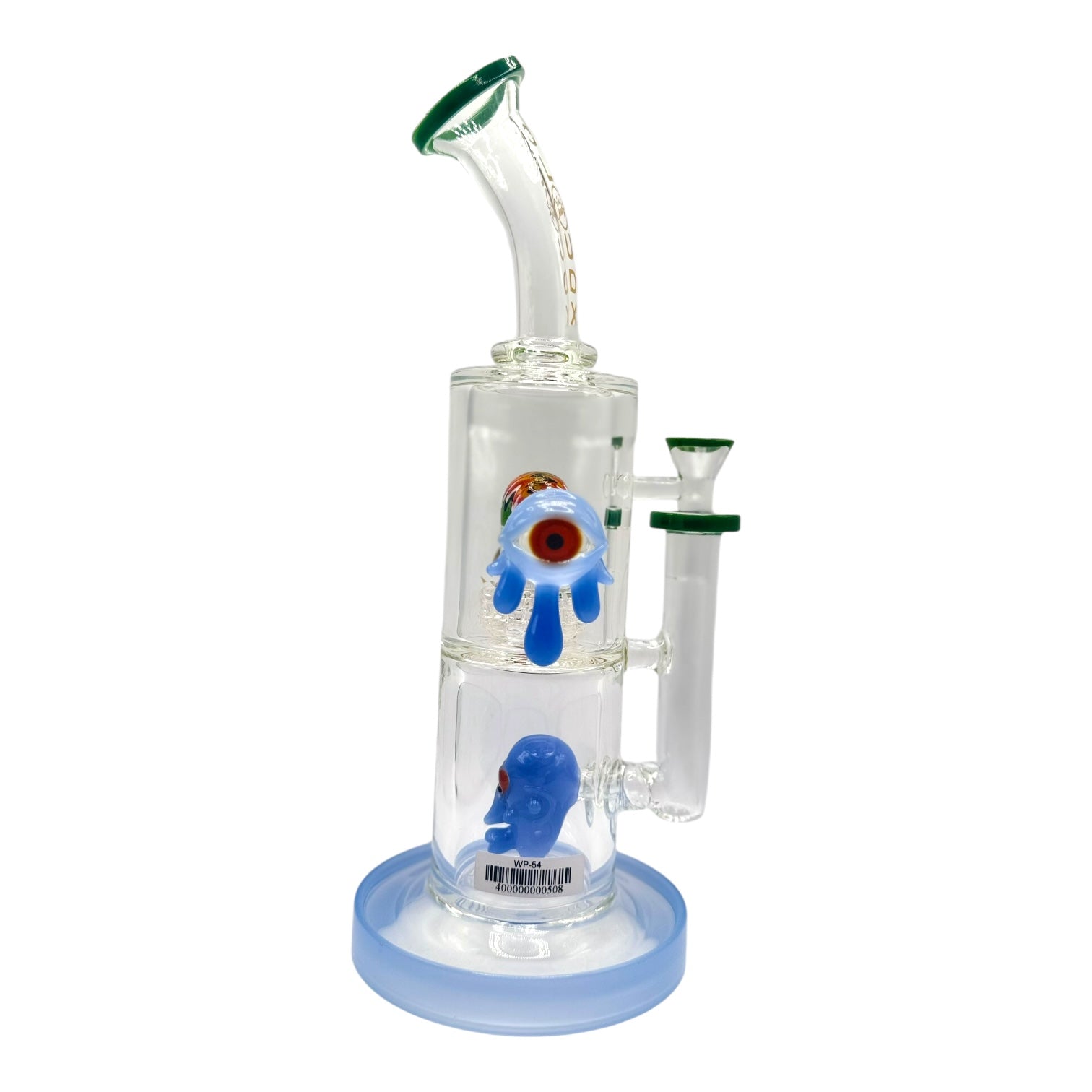 Cali Cloud X 12" Eye Ball Head Perk Bent Neck Water Pipe "WP-54"