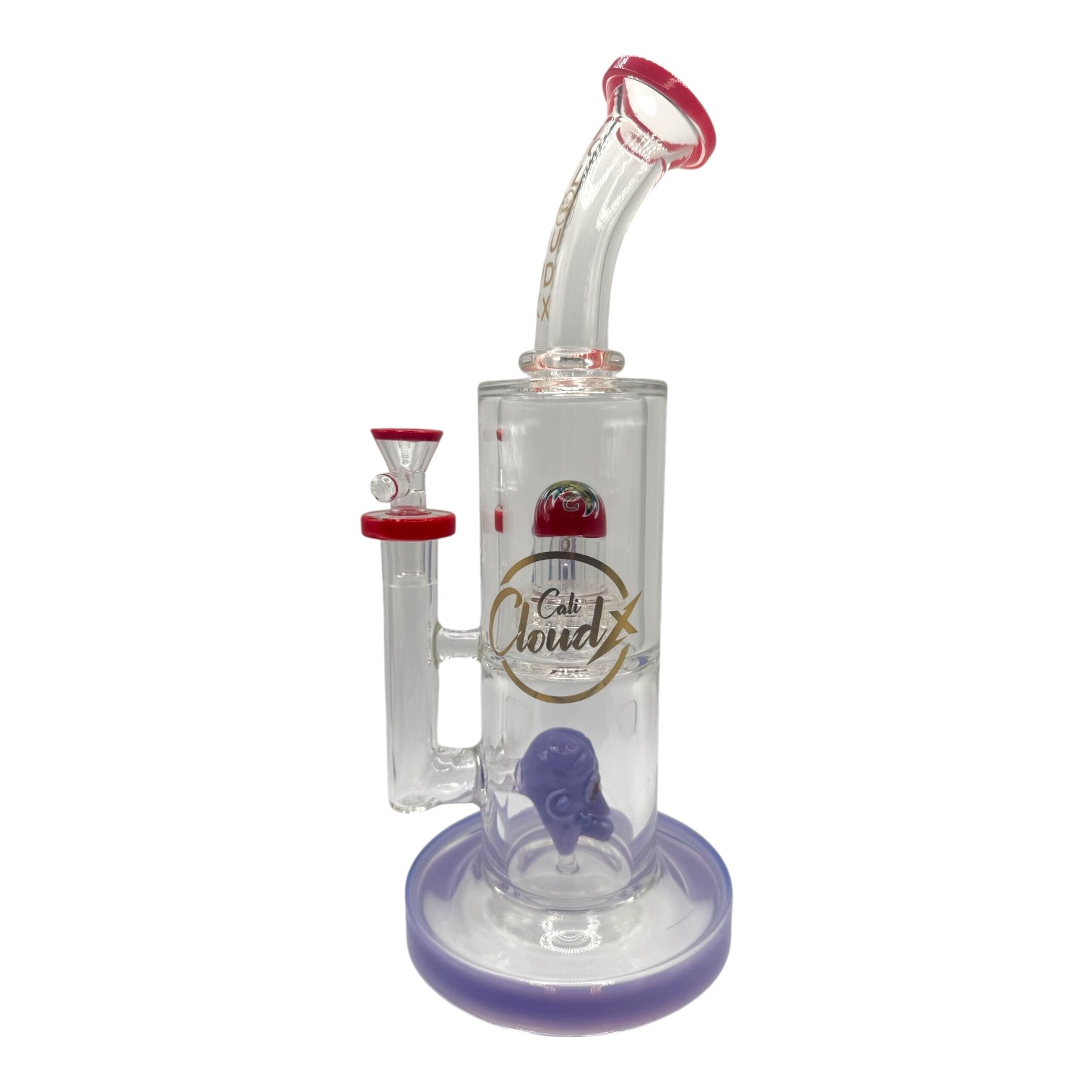 Cali Cloud X 12" Eye Ball Head Perk Bent Neck Water Pipe "WP-54"