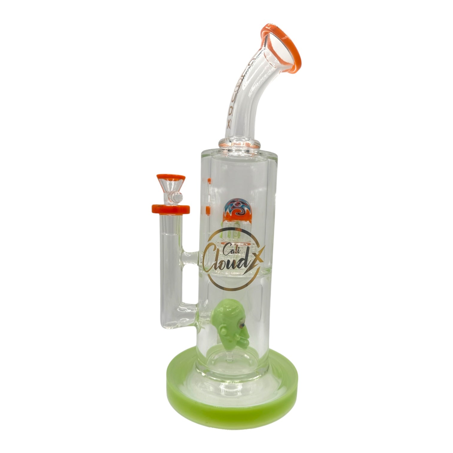 Cali Cloud X 12" Eye Ball Head Perk Bent Neck Water Pipe "WP-54"