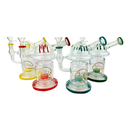Cali Cloud 7.5" Cylinder Dome Glass Water Pipe