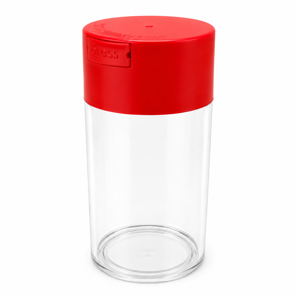 Acrylic Air Tight Jar 560mL 19oz. - Colored Lid Clear Bottom