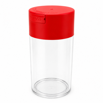 Acrylic Air Tight Jar 560mL 19oz. - Colored Lid Clear Bottom