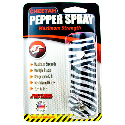 Cheetah Pepper Spray Maximum Strength w/Key-Chain Case Self Defense
