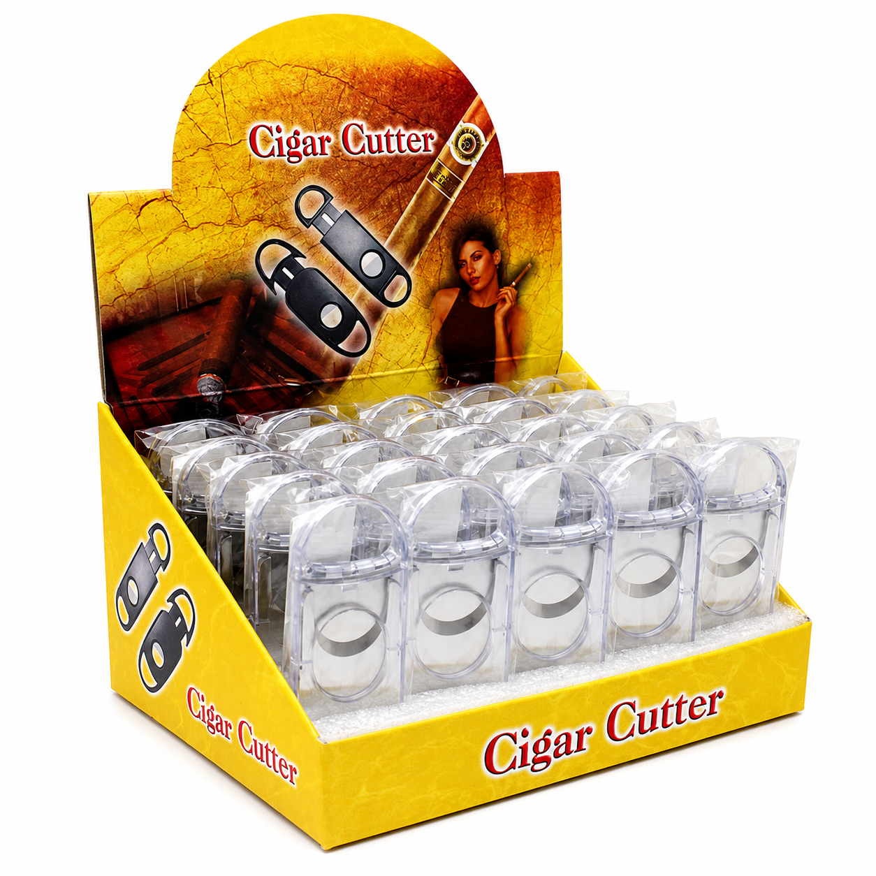 Cigar Cutter Clear - 24pc/dis