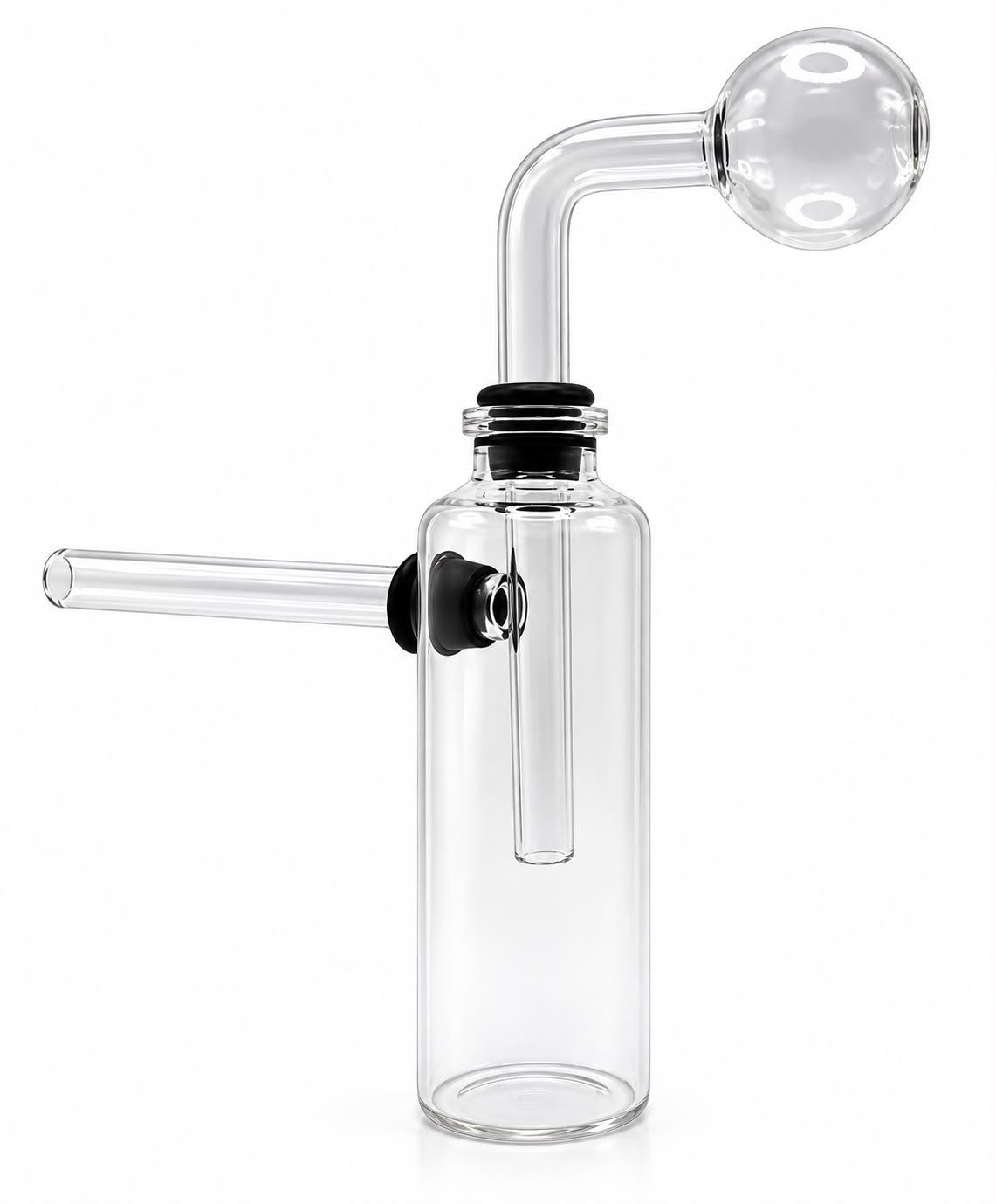 Clear 3 Pc Oil Burner Water Pipe