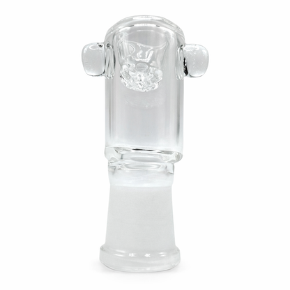 Clear Glass Bowl Showehead w/ Handles 18mm Female "12-1718"