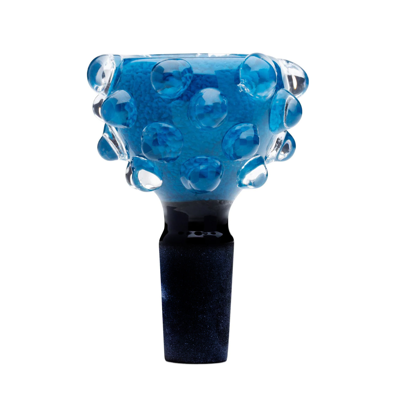 Color Bubble Glass Bowl  w/ Clear Marbles 14mm Male - Assorted Colors