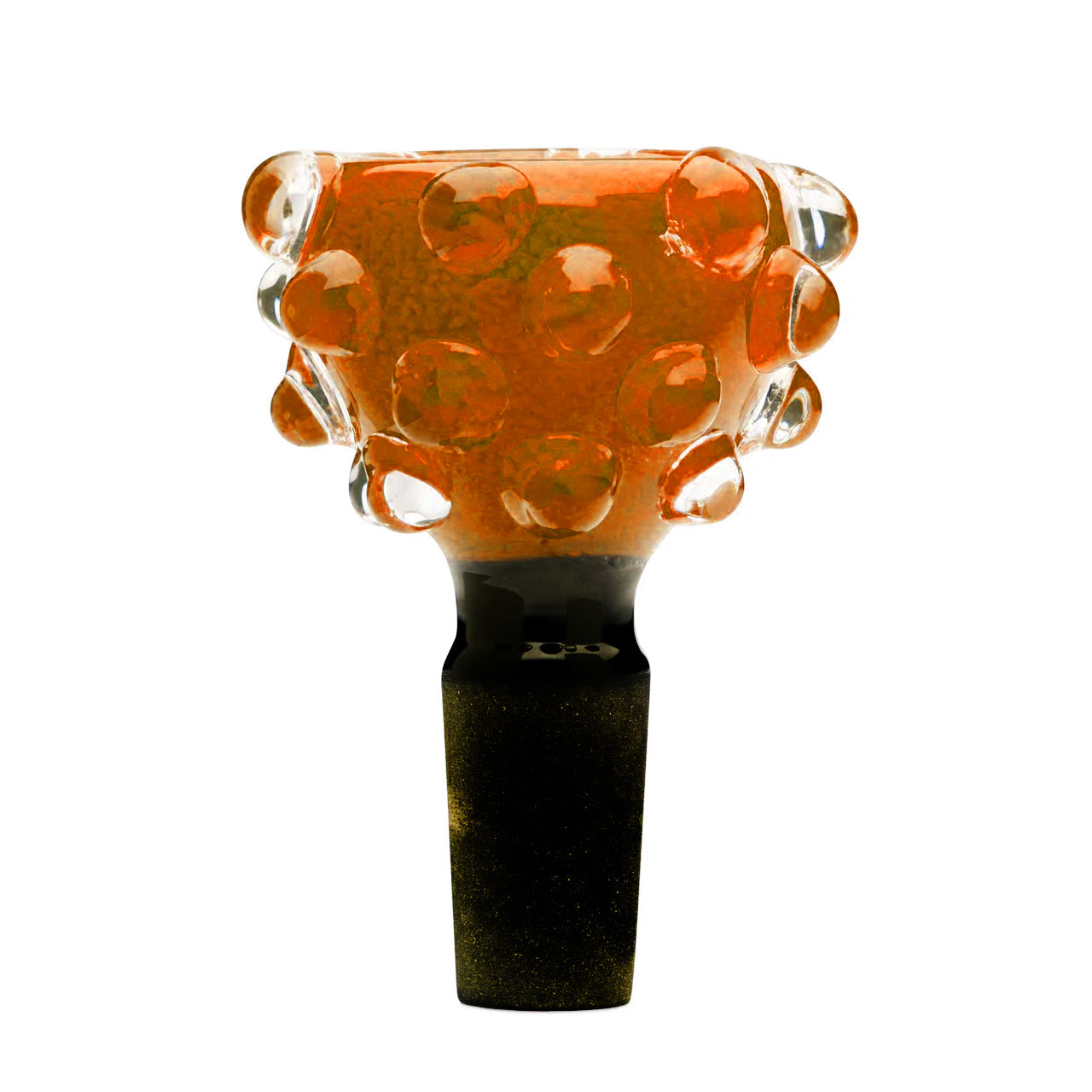 Color Bubble Glass Bowl  w/ Clear Marbles 14mm Male - Assorted Colors