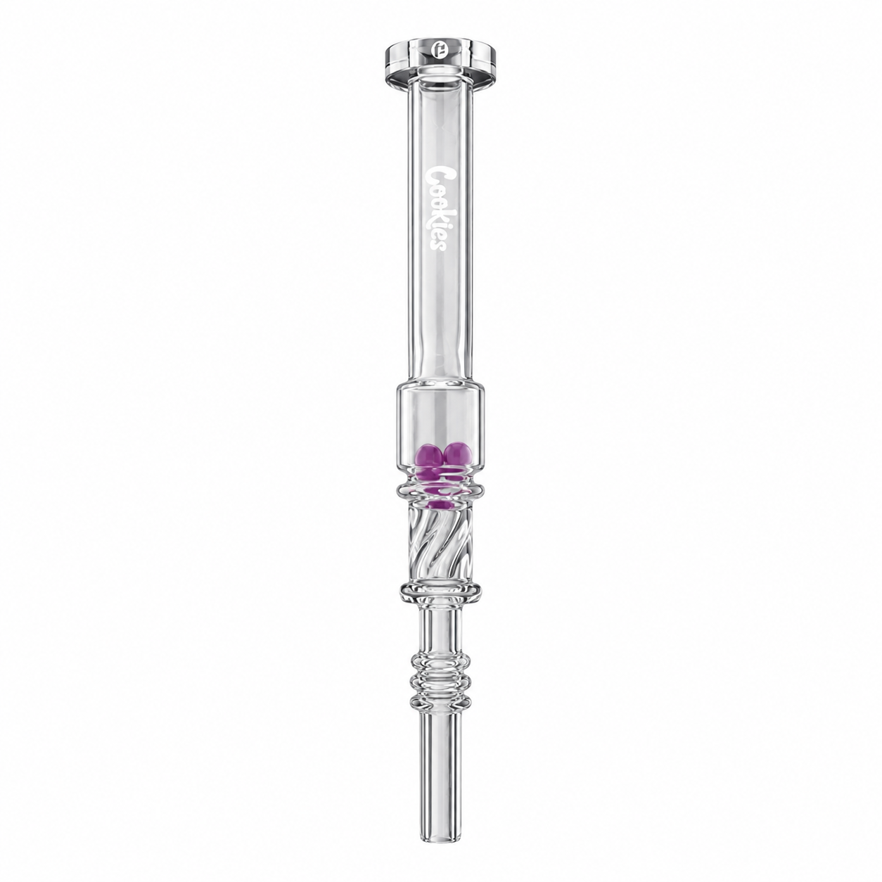 Cookies Honey Twist Cylinder Glass Straw