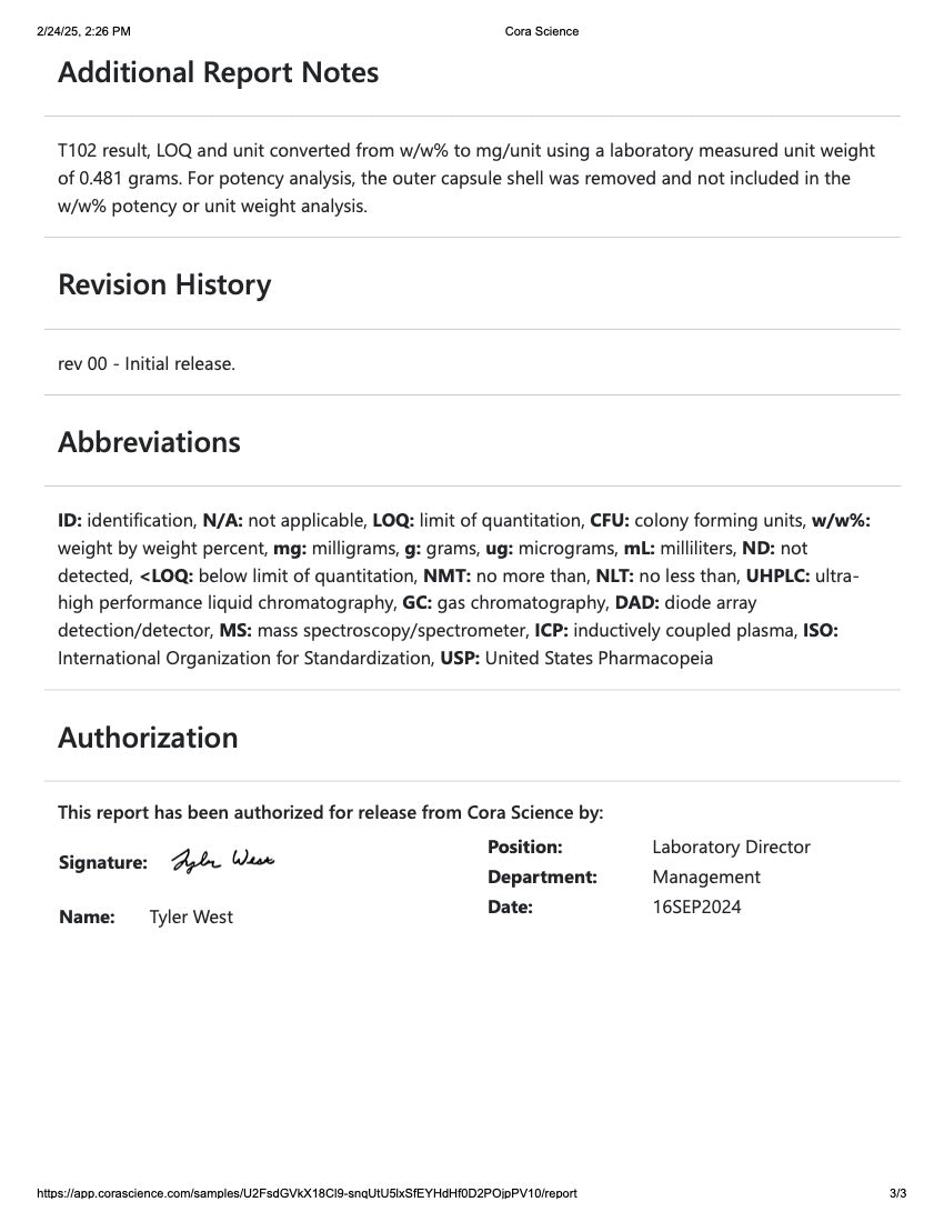 K Pow by K Shot Kratom + Cordyceps Capsules - 10 Pack Display