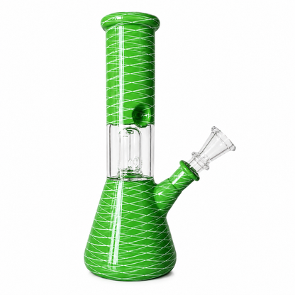 8" Single Dome Colored Beaker Glass Water Pipe (Assorted)