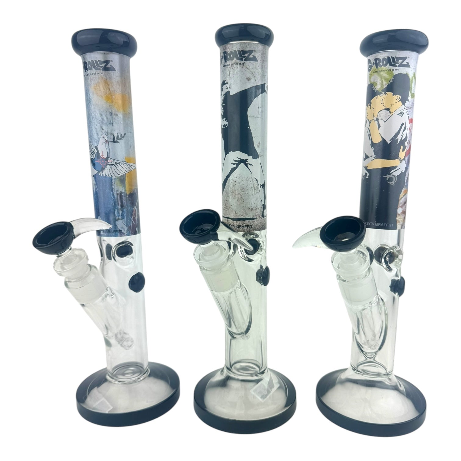 G-Rollz 13.5" Straight Small Tube Glass Water Pipe
