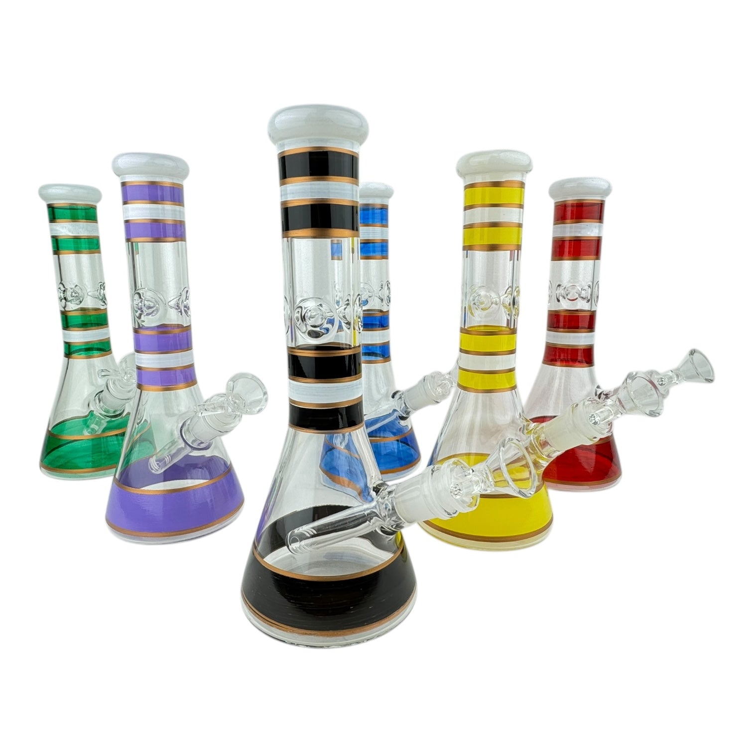 10" Color Stripes Water Pipe "5058-10"