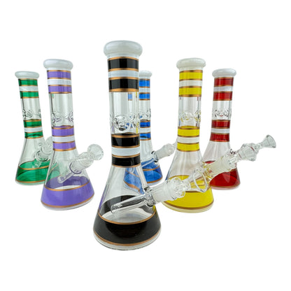 10" Color Stripes Water Pipe "5058-10"