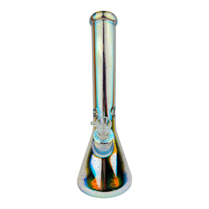 14" LED Light up Chrome Glass Water Pipe