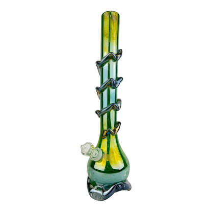 15" Chrome Twist Soft Glass Beaker Water Pipe