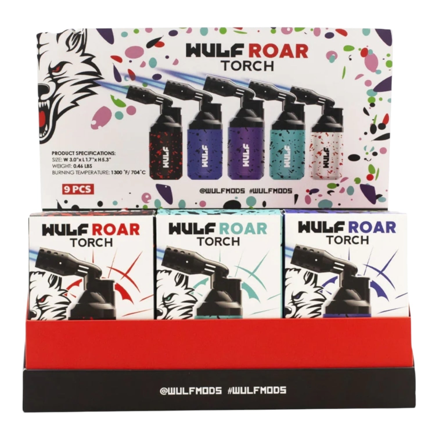 Wulf Roar Torch 9pc Display