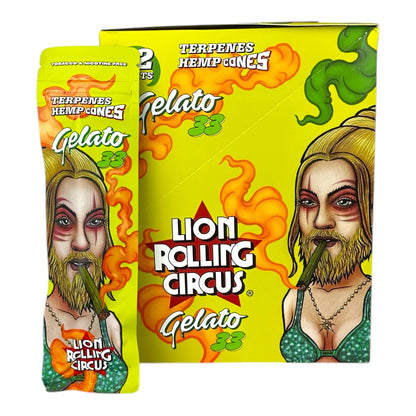 Lion Rolling Circus Terpenes Hemp Cones - 12pc Display