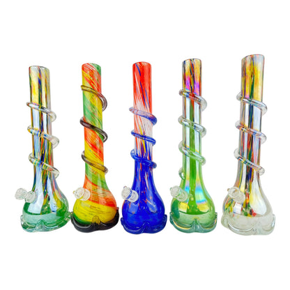 15" Color Swirl Soft Glass Beaker Water Pipe