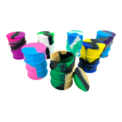 Silicone Oil Barrel  26ml Jar (Assorted Colors)