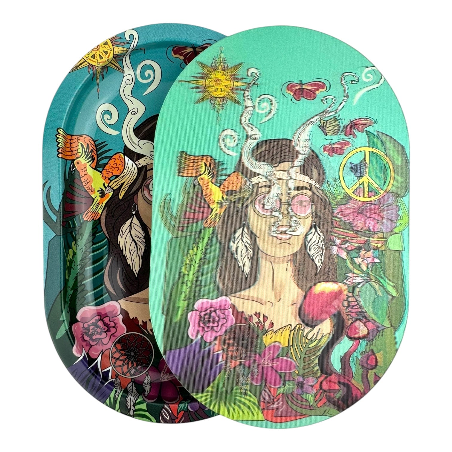 3D Mini Rolling Tray With Magnetic Lid 5.6" x 3.6"