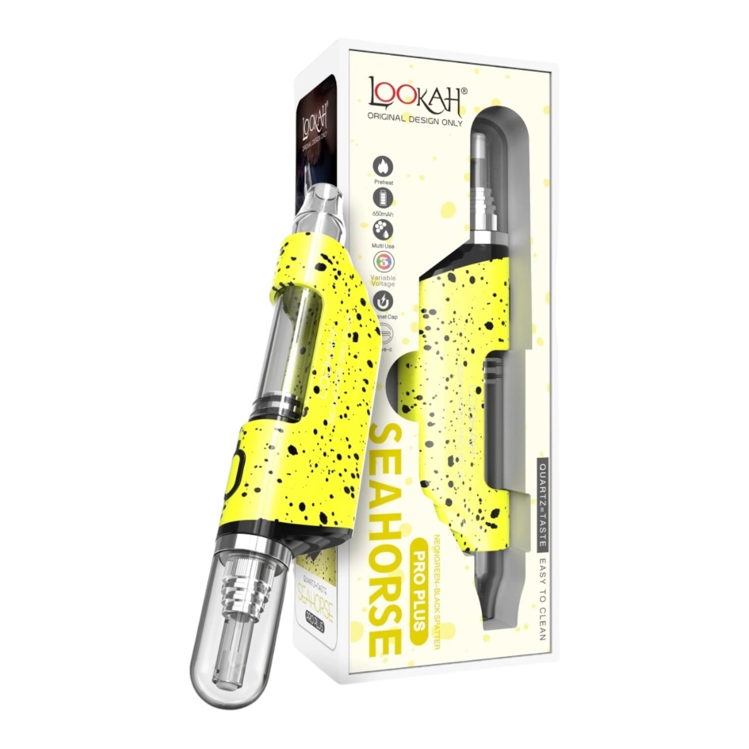 Lookah Seahorse Pro Plus Spatter Colors Electric Nectar Collector