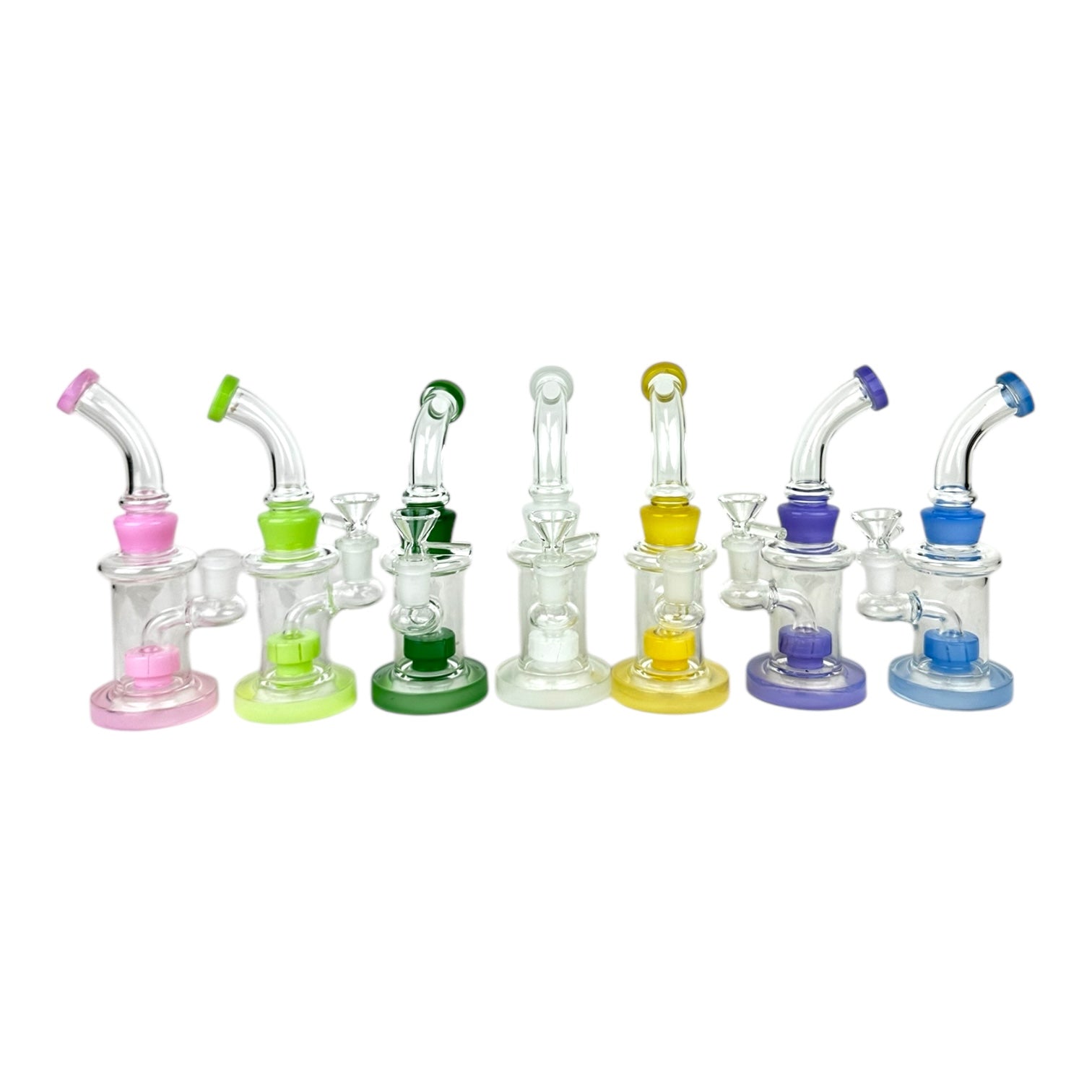 8" WP 1179 Glass Water Pipe - Assorted Colors
