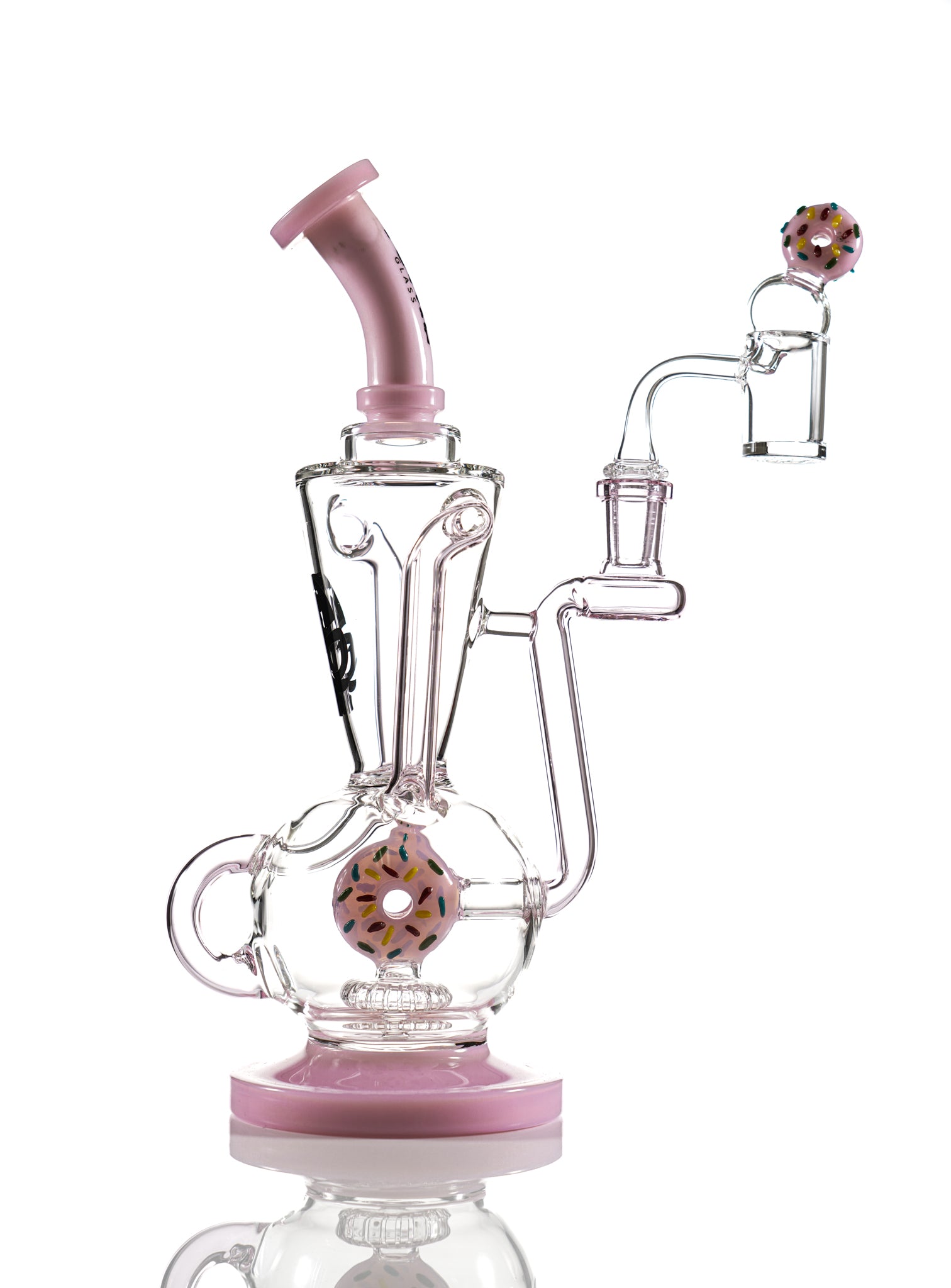 TX37 - Toxic Donut Recycler Dab Rig Water Pipe
