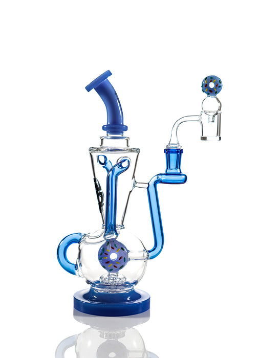 TX37 - Toxic Donut Recycler Dab Rig Water Pipe