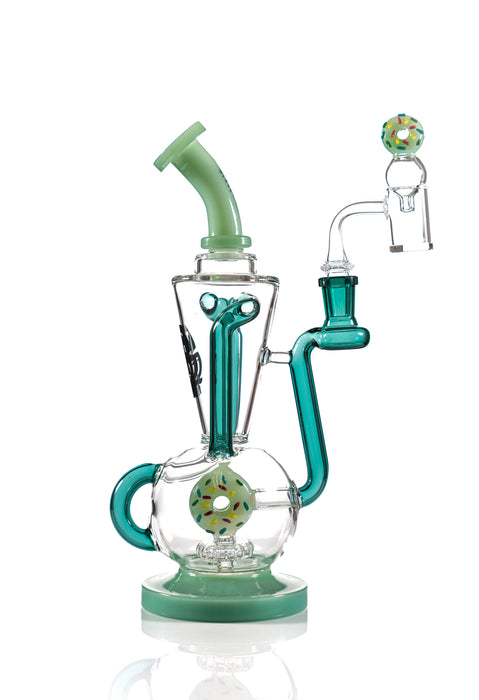 TX37 - Toxic Donut Recycler Dab Rig Water Pipe