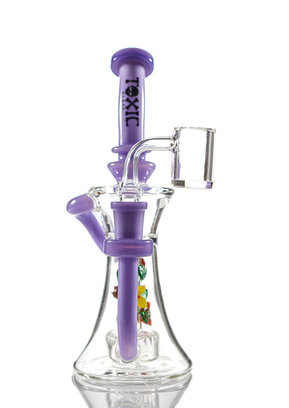 8" TX36 Toxic Ladybug Recycler Dab Rig Water Pipe