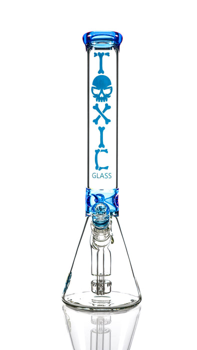 15″ MK100 TX13 Toxic Skull Beaker Water Pipe by MK 100 Glass