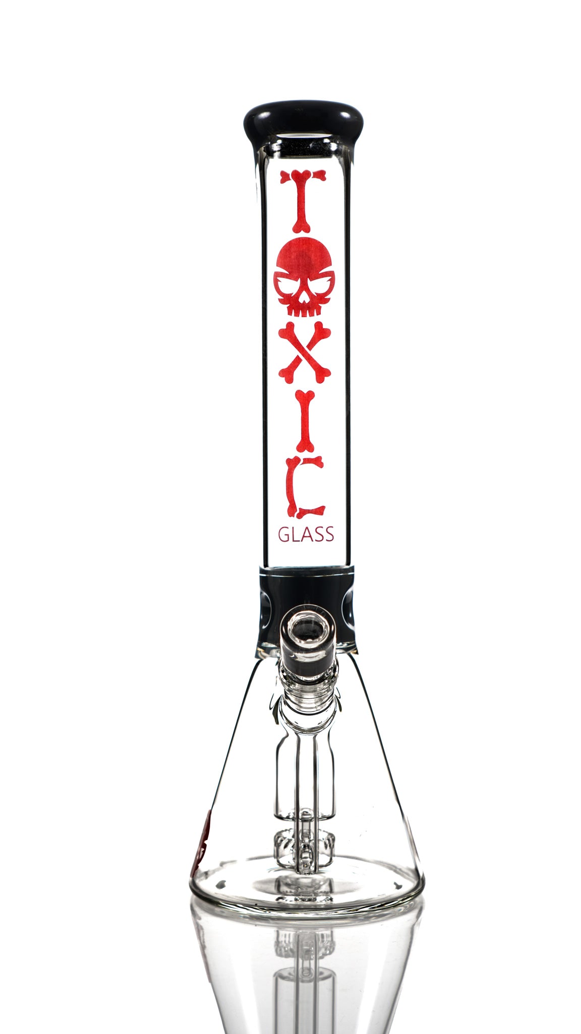 15″ MK100 TX13 Toxic Skull Beaker Water Pipe by MK 100 Glass