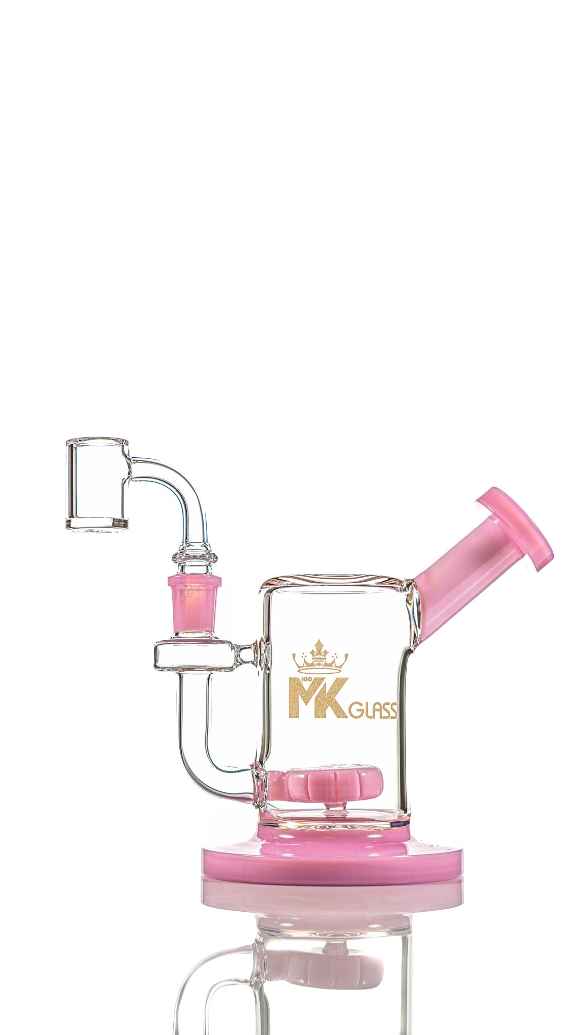 5" MK100 MK70 Mini Dab Rig Water Pipe by MK 100 Glass