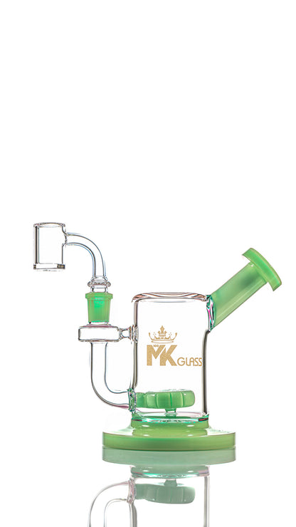 5" MK100 MK70 Mini Dab Rig Water Pipe by MK 100 Glass