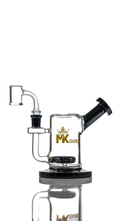 5" MK100 MK70 Mini Dab Rig Water Pipe by MK 100 Glass