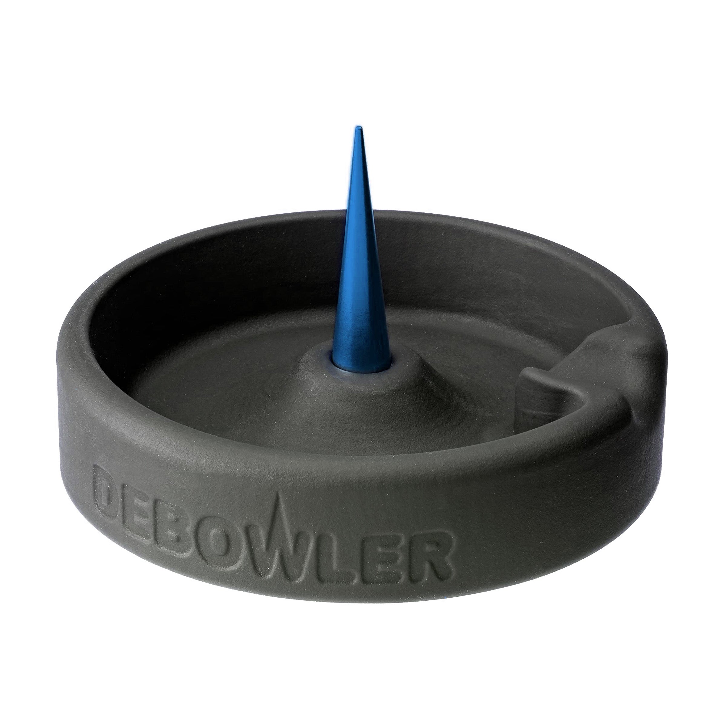 Debowler 4" Minimalist Silicone AshTray with Billet Aluminum Cleaning Spike
