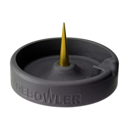Debowler 4" Minimalist Silicone AshTray with Billet Aluminum Cleaning Spike