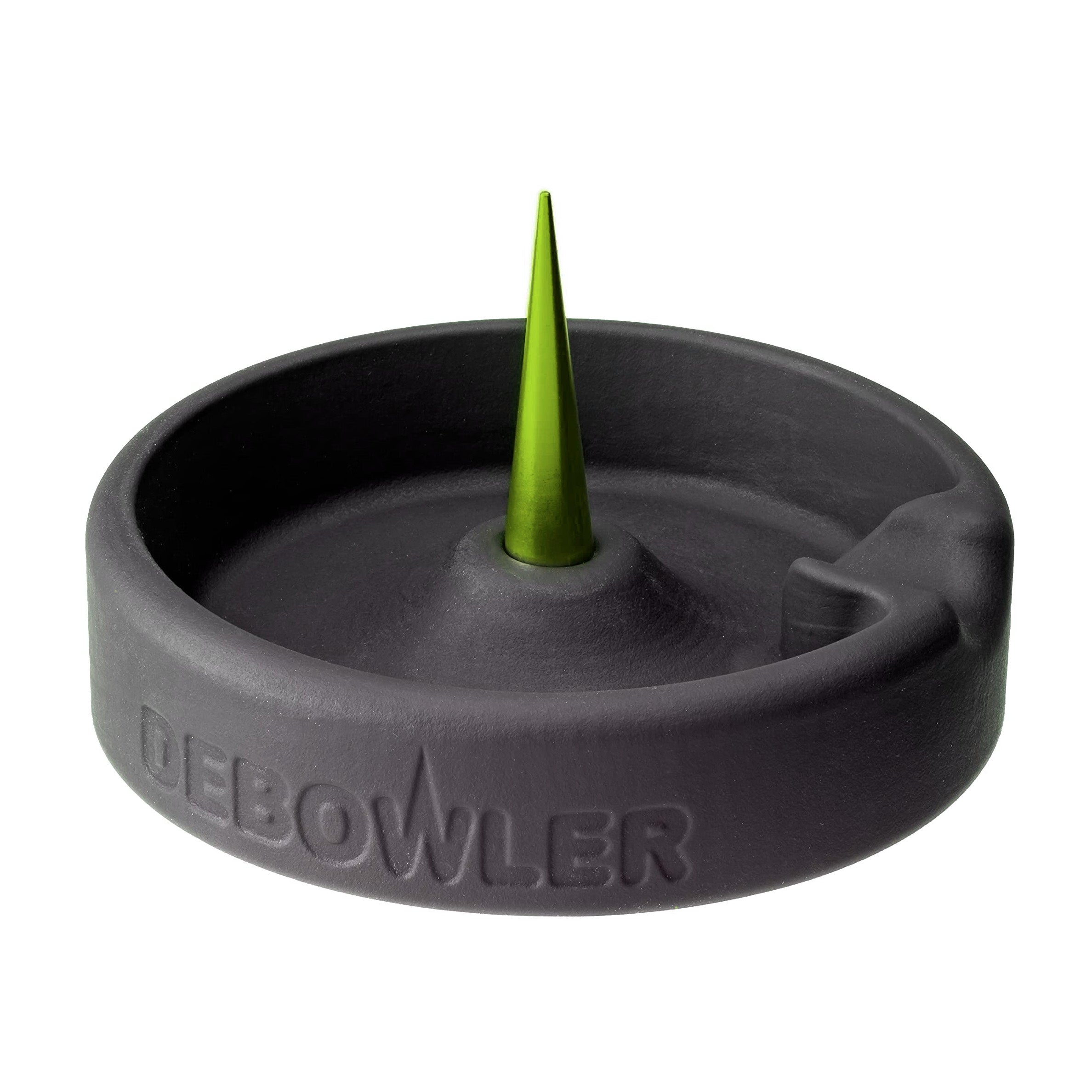 Debowler 4" Minimalist Silicone AshTray with Billet Aluminum Cleaning Spike