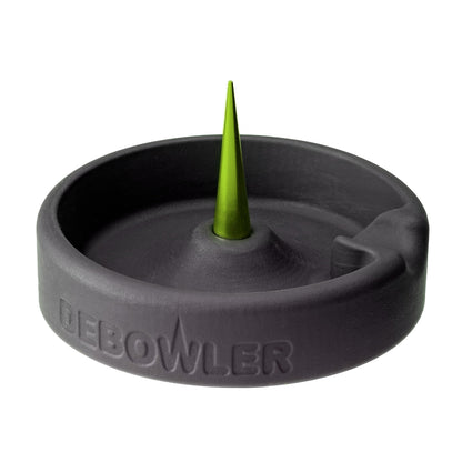 Debowler 4" Minimalist Silicone AshTray with Billet Aluminum Cleaning Spike