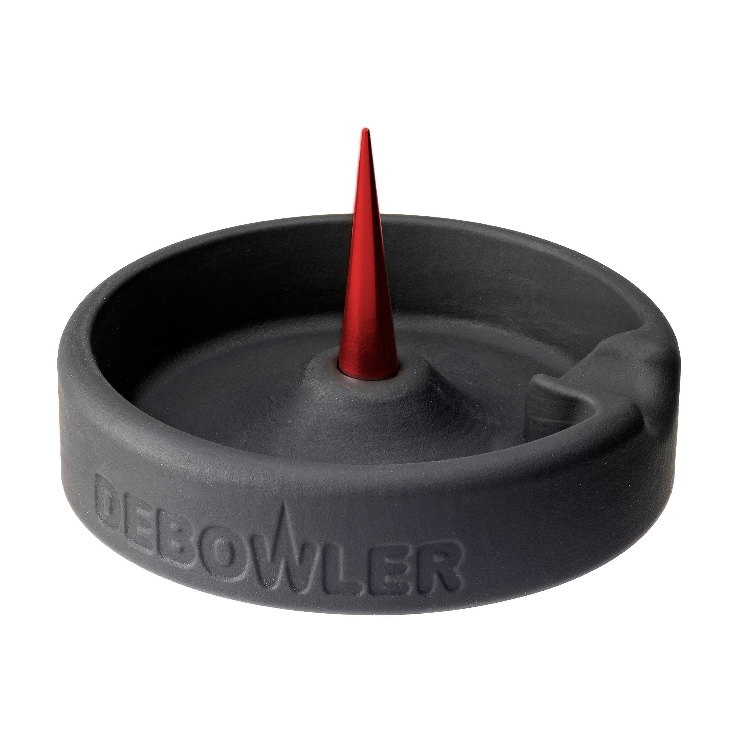 Debowler 4" Minimalist Silicone AshTray with Billet Aluminum Cleaning Spike
