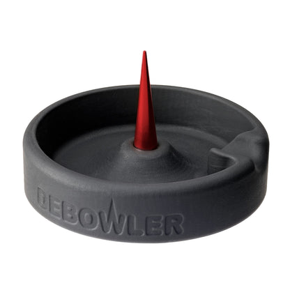 Debowler 4" Minimalist Silicone AshTray with Billet Aluminum Cleaning Spike