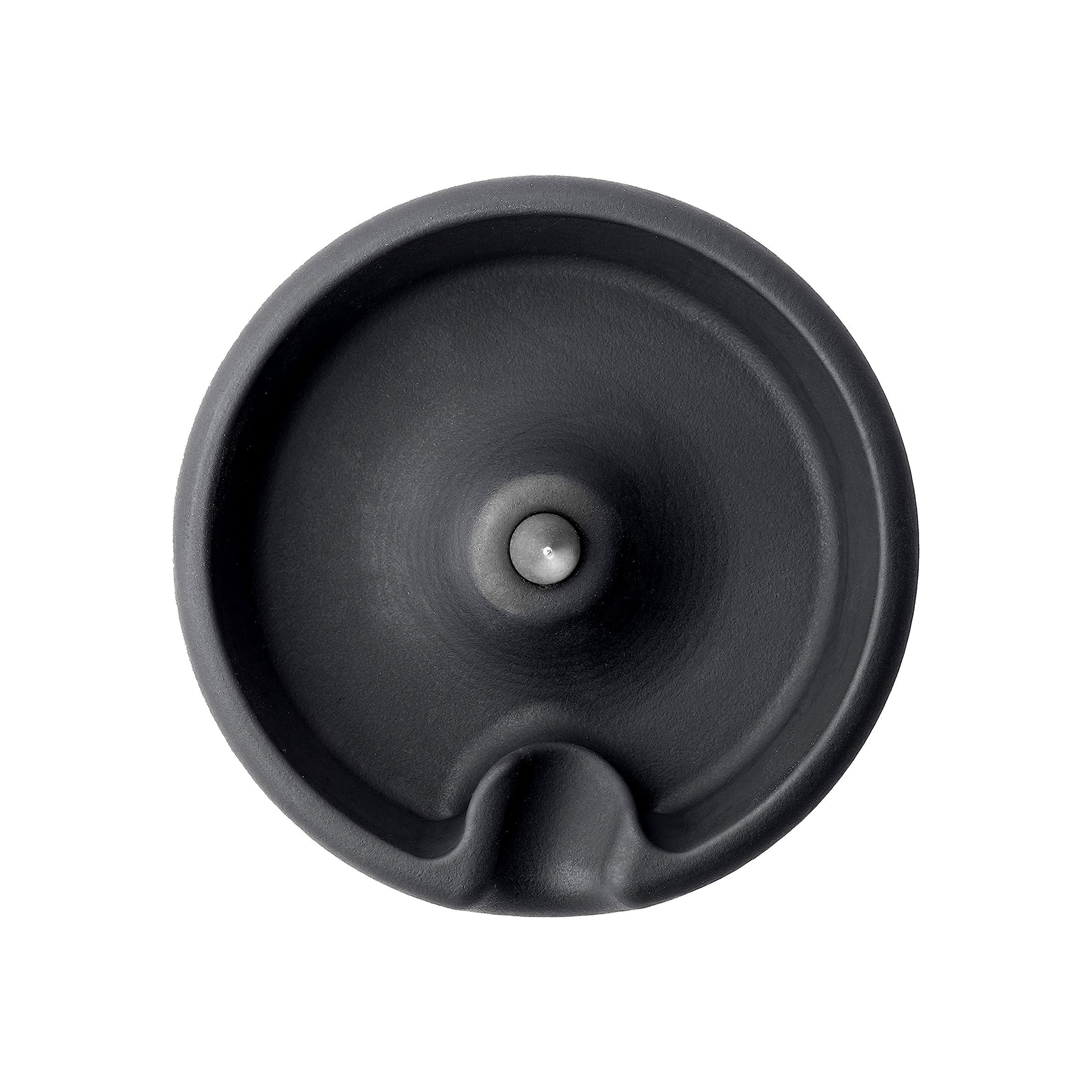 Debowler 4" Minimalist Silicone AshTray with Billet Aluminum Cleaning Spike