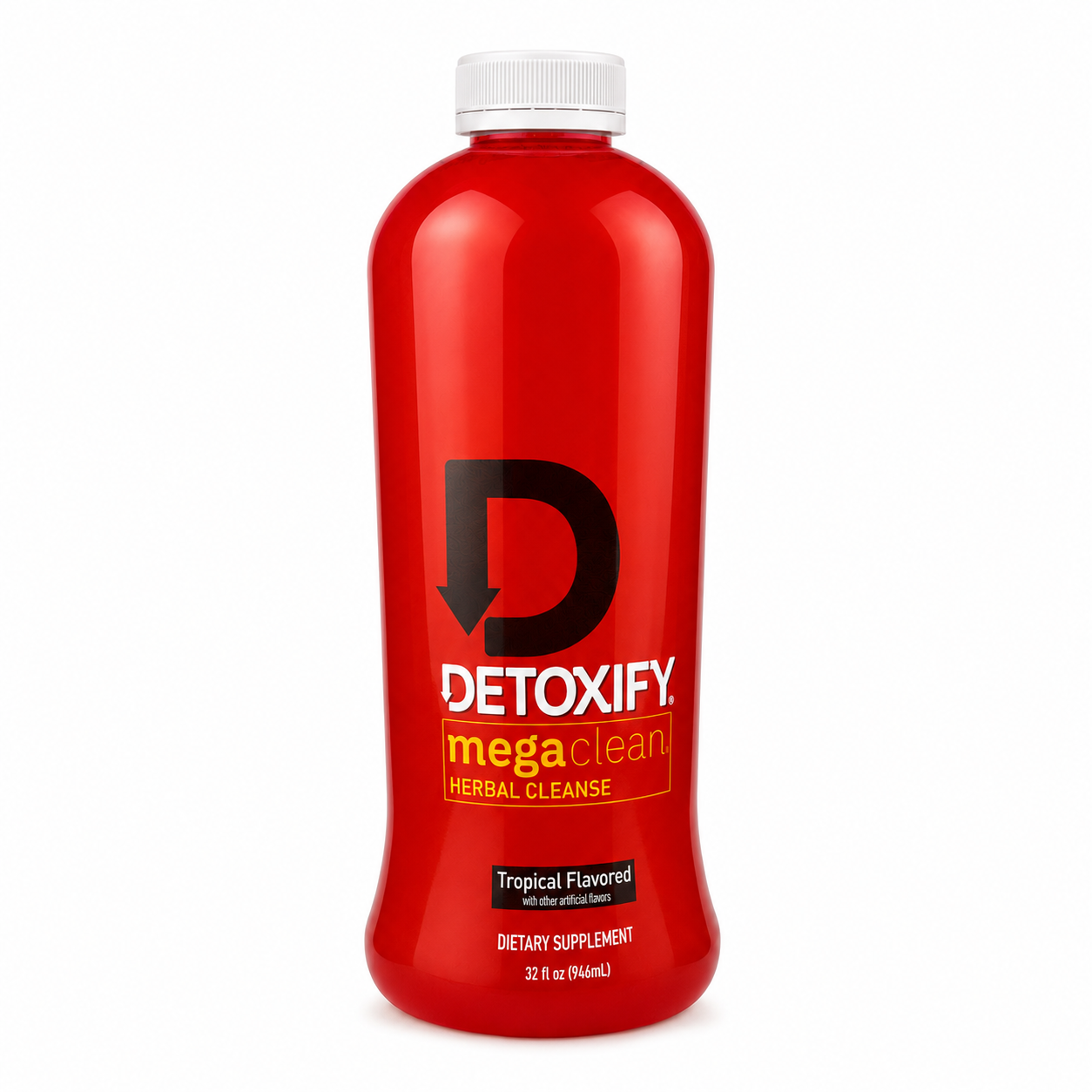 Detoxify Mega Clean 32 fl oz Tropical Flavor