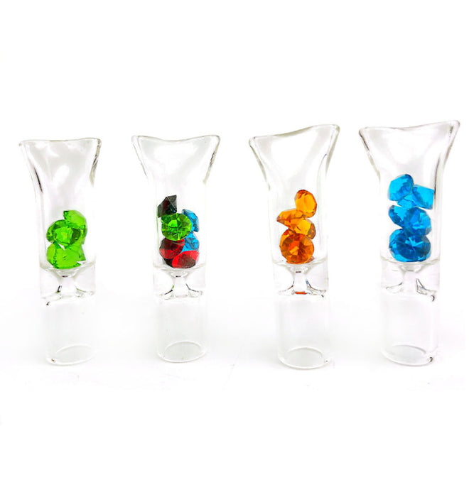 Diamond Glass Tip - (Assorted Colors)