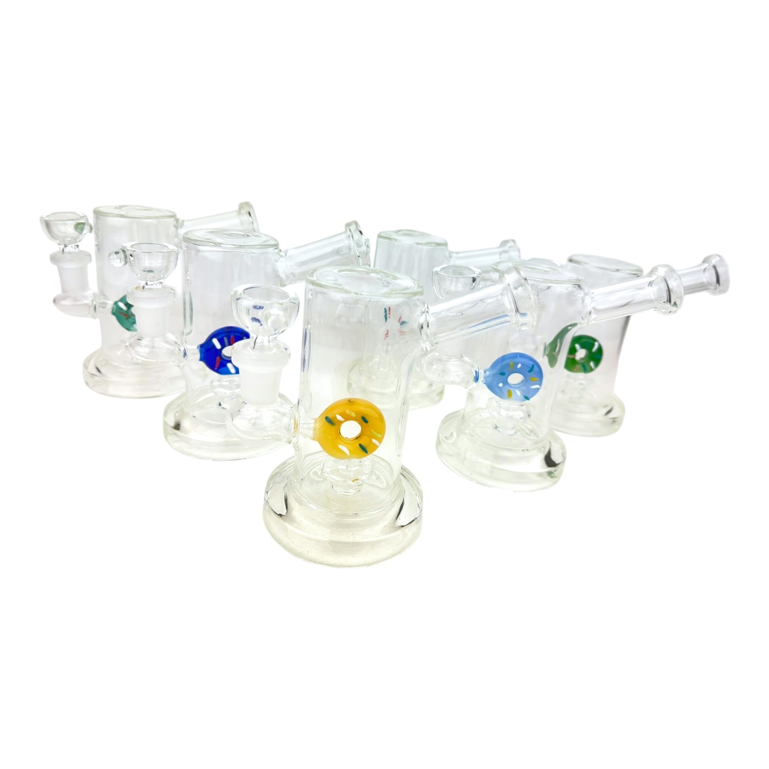5" Donut Belly WP 1256 Glass Water Pipe - Assorted Colors