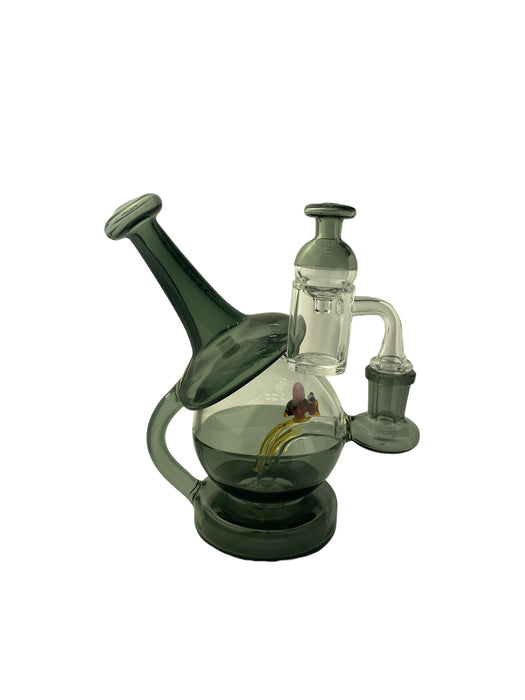 6" TX34 TOXIC BEE DOME COMPLETE RIG KIT WATER PIPE BY MK 100 GLASS